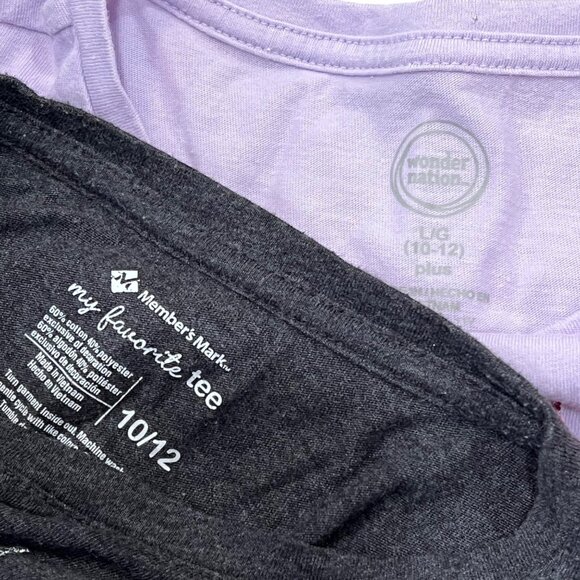 Girls Long Sleeve & Short Sleeve Graphic Tees Bundle Size L 10/12 - Picture 6 of 7